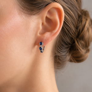 Brinco “Argola azul lolita” | Acessórios de noivas